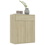 NNEVL Sideboard Sonoma Oak 60x30x75 cm Chipboard