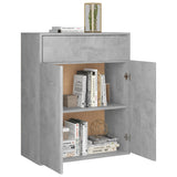 NNEVL Sideboard Concrete Grey 60x30x75 cm Engineered Wood