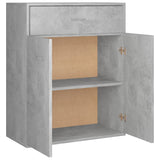 NNEVL Sideboard Concrete Grey 60x30x75 cm Engineered Wood