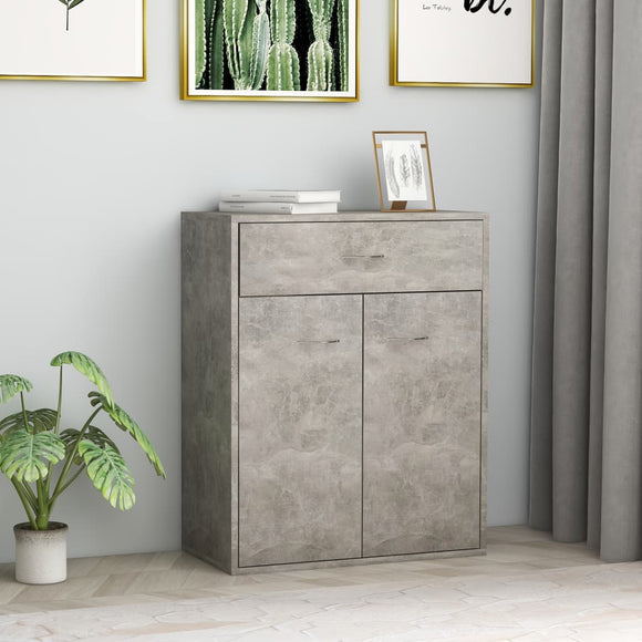 NNEVL Sideboard Concrete Grey 60x30x75 cm Engineered Wood