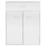 NNEVL Sideboard High Gloss White 60x30x75 cm Chipboard