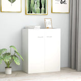NNEVL Sideboard White 60x30x75 cm Chipboard