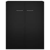 NNEVL Sideboard Black 60x30x75 cm Chipboard