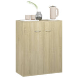 NNEVL Sideboard Sonoma Oak 60x30x75 cm Chipboard