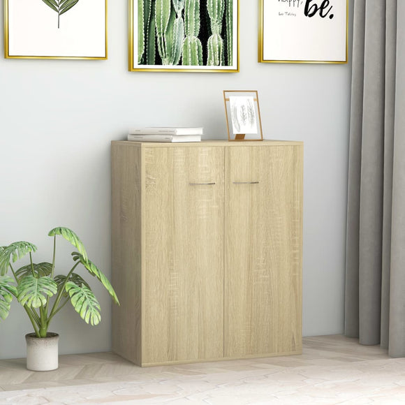 NNEVL Sideboard Sonoma Oak 60x30x75 cm Chipboard