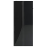 NNEVL Sideboard High Gloss Black 60x30x75 cm Chipboard