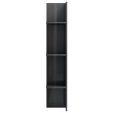 NNEVL TV Cabinet High Gloss Grey 152x22x113 cm Chipboard