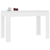 NNEVL Dining Table White 120x60x76 cm Chipboard