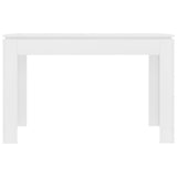 NNEVL Dining Table White 120x60x76 cm Chipboard