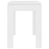 NNEVL Dining Table White 120x60x76 cm Chipboard