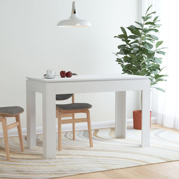 NNEVL Dining Table White 120x60x76 cm Chipboard