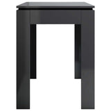 NNEVL Dining Table High Gloss Grey 120x60x76 cm Chipboard