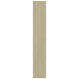 NNEVL 3-Tier Book Cabinet Sonoma Oak 40x24x108 cm Engineered Wood