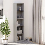 NNEVL 5-Tier Book Cabinet Grey 40x24x175 cm Chipboard