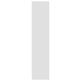NNEVL 3-Tier Book Cabinet White 60x24x109 cm Engineered Wood