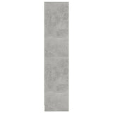 NNEVL 3-Tier Book Cabinet Concrete Grey 60x24x109 cm Engineered Wood