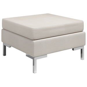 NNEVL Sectional Footrest with Cushion Farbic Cream