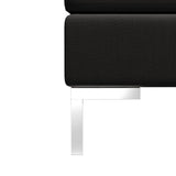 NNEVL Sectional Middle Sofa with Cushion Fabric Black