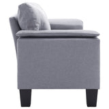 NNEVL 2-Seater Sofa Light Grey Fabric