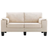 NNEVL 2-Seater Sofa Cream Fabric