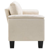 NNEVL 2-Seater Sofa Cream Fabric