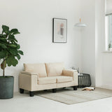 NNEVL 2-Seater Sofa Cream Fabric