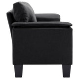 NNEVL 2-Seater Sofa Black Fabric