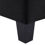 NNEVL 2-Seater Sofa Black Fabric