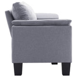 NNEVL 3-Seater Sofa Light Grey Fabric