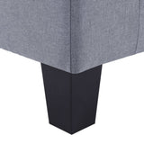 NNEVL 3-Seater Sofa Light Grey Fabric