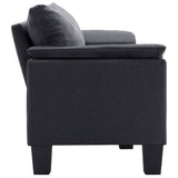 NNEVL 3-Seater Sofa Dark Grey Fabric