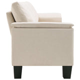 NNEVL 3-Seater Sofa Cream Fabric