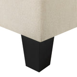 NNEVL 3-Seater Sofa Cream Fabric