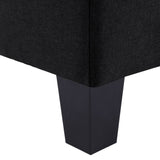 NNEVL 3-Seater Sofa Black Fabric