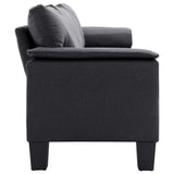 NNEVL 4-Seater Sofa Dark Grey Fabric
