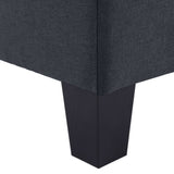 NNEVL 4-Seater Sofa Dark Grey Fabric