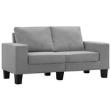 NNEVL 2-Seater Sofa Light Grey Fabric