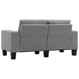 NNEVL 2-Seater Sofa Light Grey Fabric