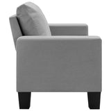 NNEVL 2-Seater Sofa Light Grey Fabric