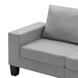 NNEVL 2-Seater Sofa Light Grey Fabric
