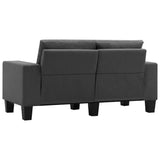 NNEVL 2-Seater Sofa Dark Grey Fabric