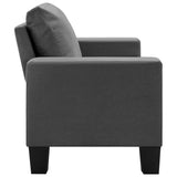 NNEVL 2-Seater Sofa Dark Grey Fabric