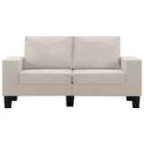 NNEVL 2-Seater Sofa Cream Fabric