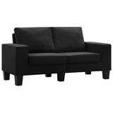 NNEVL 2-Seater Sofa Black Fabric