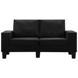 NNEVL 2-Seater Sofa Black Fabric
