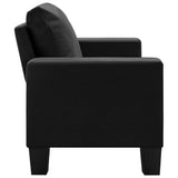 NNEVL 2-Seater Sofa Black Fabric