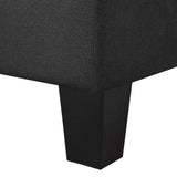 NNEVL 2-Seater Sofa Black Fabric