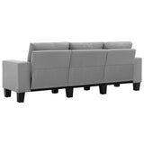 NNEVL 3-Seater Sofa Light Grey Fabric