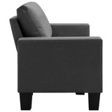 NNEVL 3-Seater Sofa Dark Grey Fabric