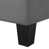 NNEVL 3-Seater Sofa Dark Grey Fabric